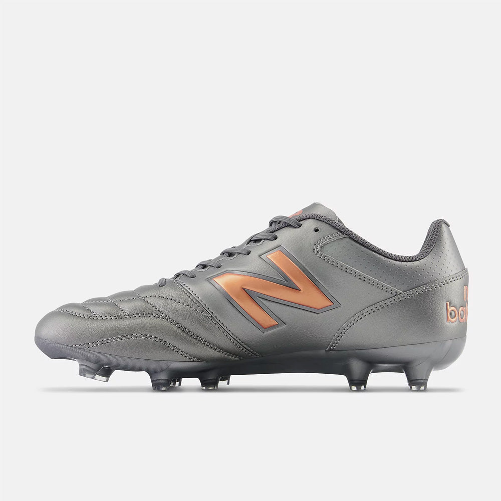 New Balance 442 V2 Team FG 2E Football Boots - Silver Copper Grey