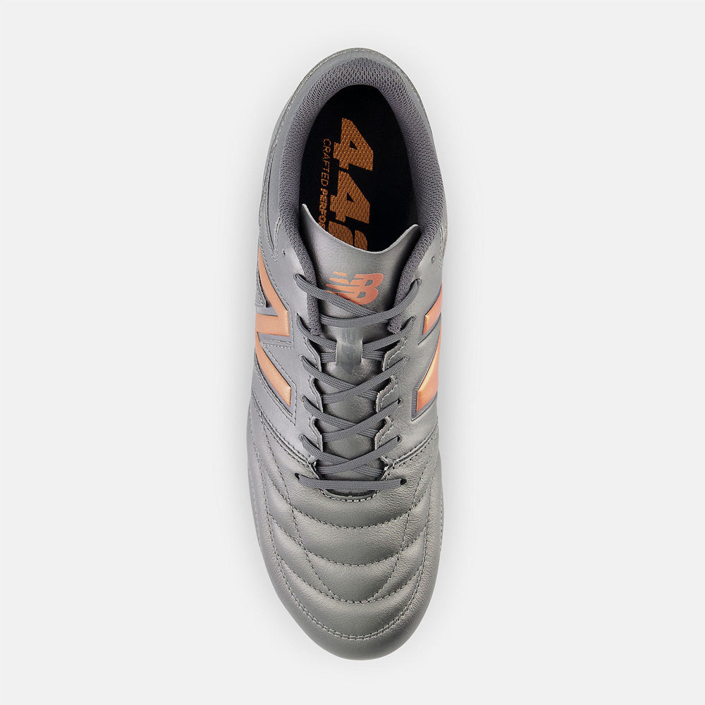 New Balance 442 V2 Team FG 2E Football Boots - Silver Copper Grey