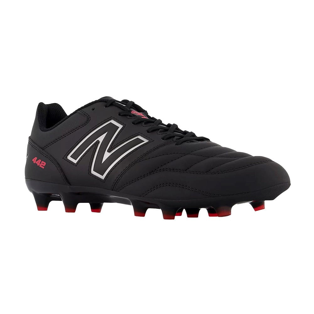 New Balance 442 V2 Team FG D Football Boots - Black/White/Red