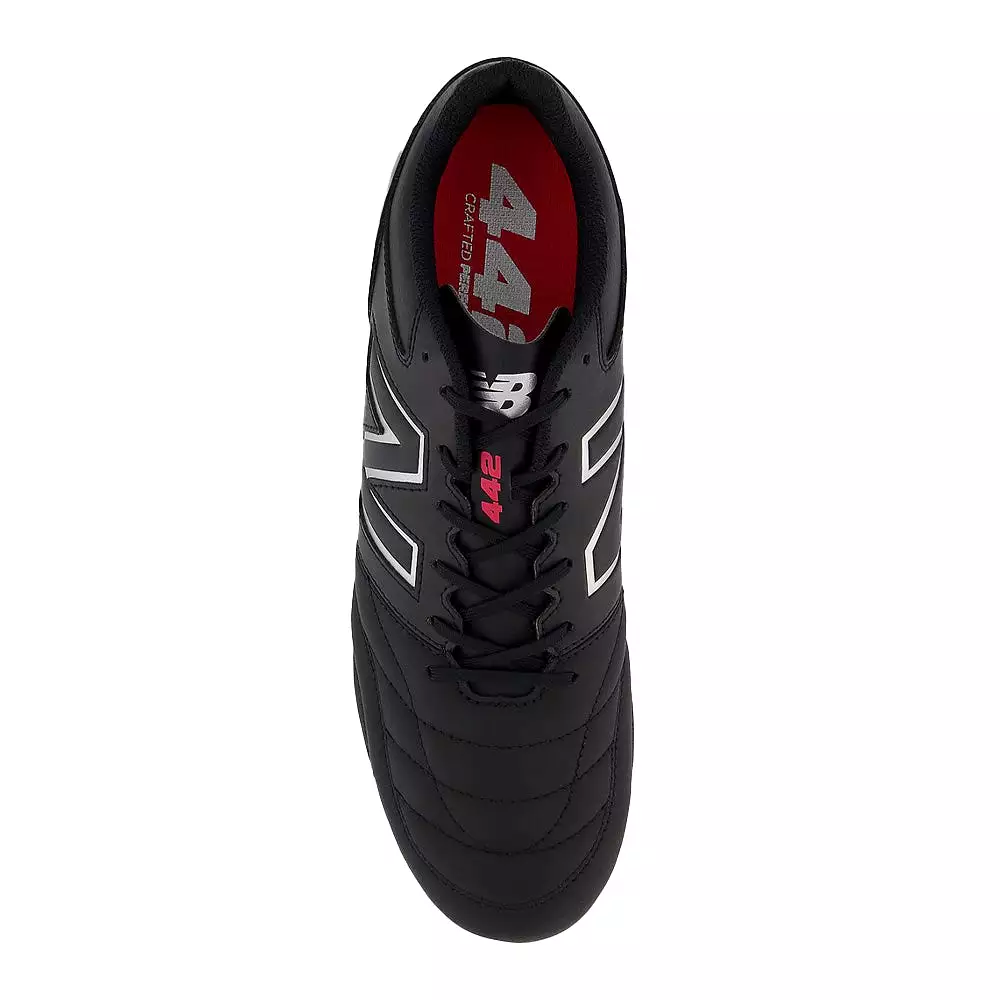 New Balance 442 V2 Team FG D Football Boots - Black/White/Red