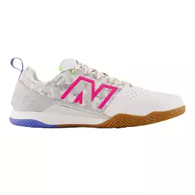 New Balance Audazo V6 Pro IN 2E Soccer Shoes (White/Pink/Blue)