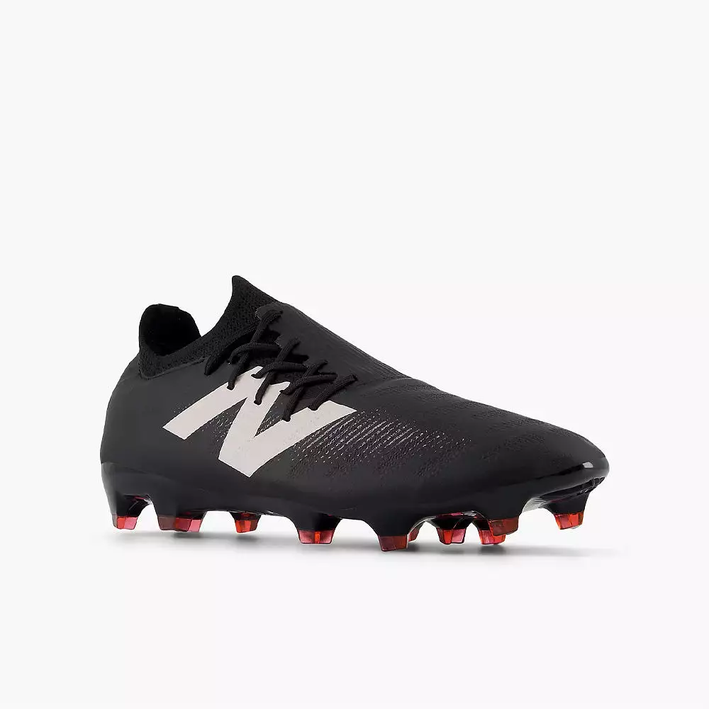 New Balance Football Boots - Furon Destroy V7+ FG 2E in Black, White, and Red