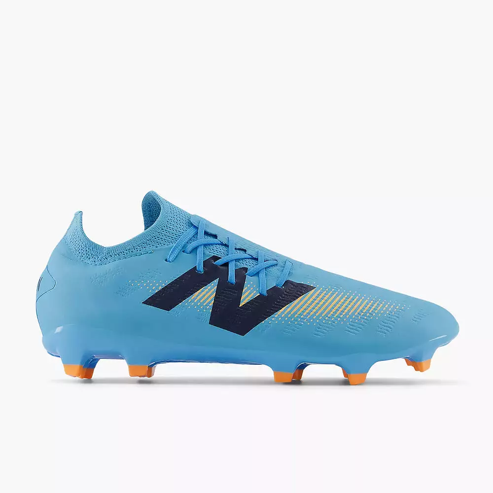 New Balance Furon Destroy V7+ FG Football Boots - Team Sky Blue/Mango.