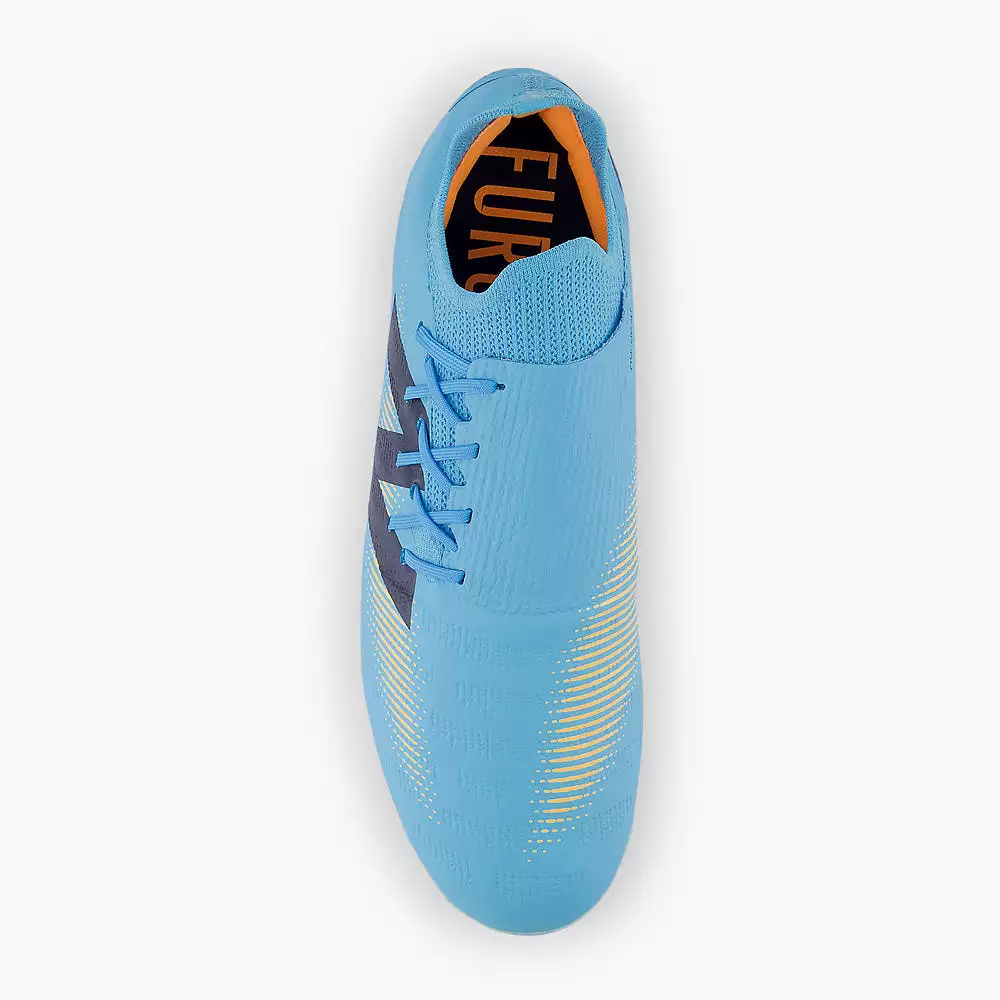 New Balance Furon Destroy V7+ FG Football Boots - Team Sky Blue/Mango.