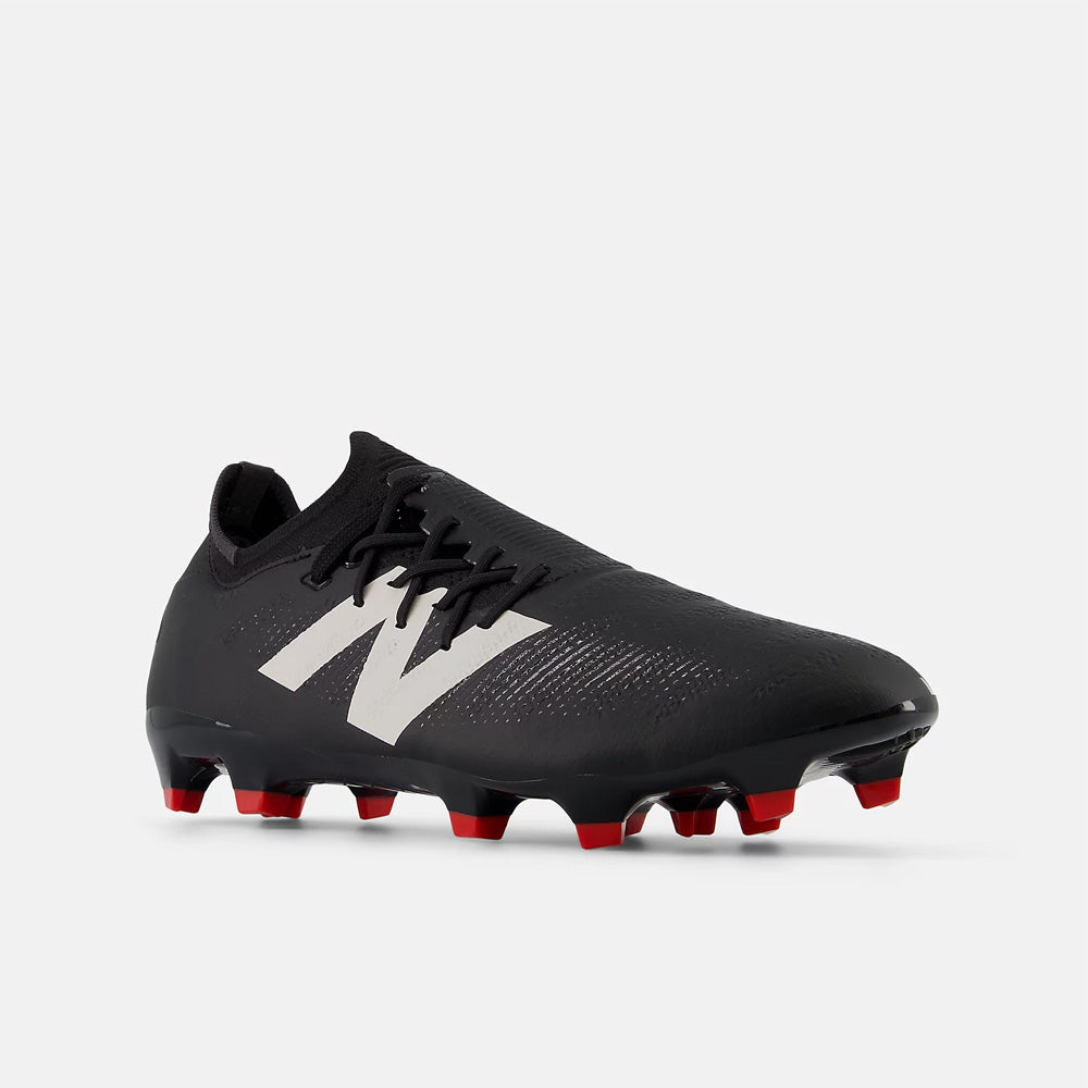 New Balance Furon Pro V7+ FG Football Boots - Black White Red.