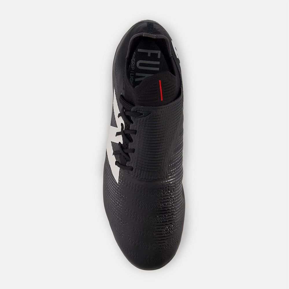 New Balance Furon Pro V7+ FG Football Boots - Black White Red.