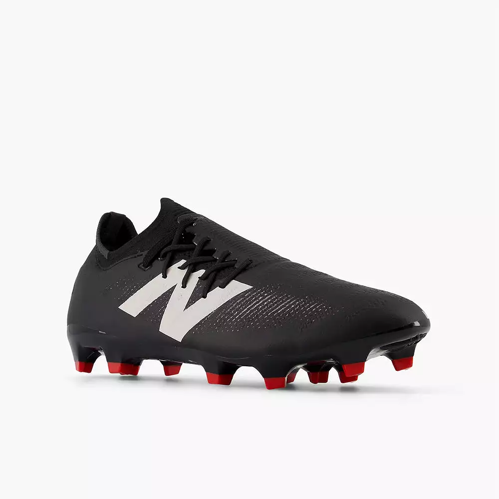 New Balance Furon Pro V7+ FG Soccer Cleats (Black/White/Red)