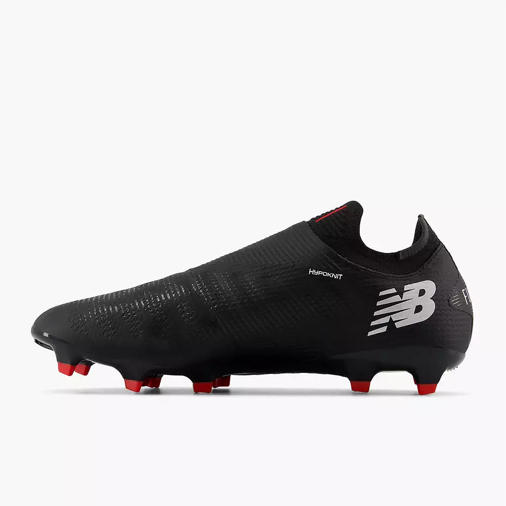 New Balance Furon Pro V7+ FG Soccer Cleats (Black/White/Red)