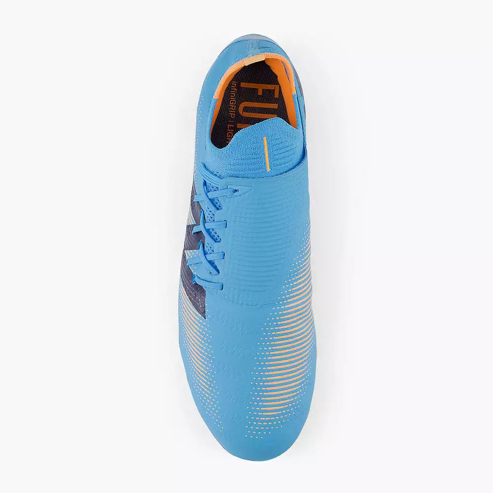 New Balance Furon Pro V7+ FG Team Sky Blue/Mango Football Boots