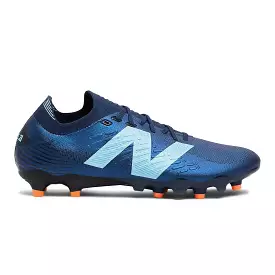 New Balance Tekela Pro Low V4+ FG Football Boots Navy Sky Blue Hot Mango