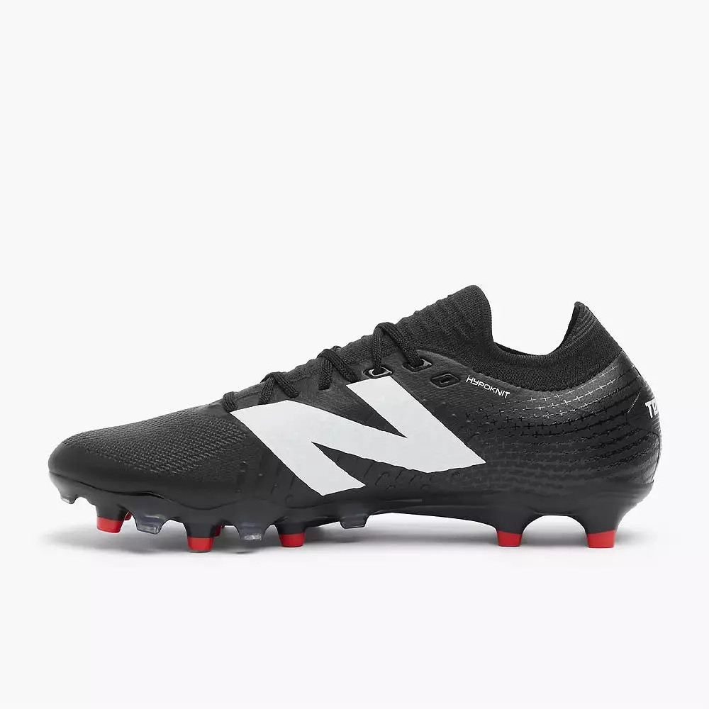 New Balance Tekela Pro Low V4+ FG Soccer Cleats (Black/White/Red)