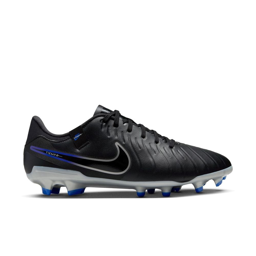 Nike Legend 10 Academy FG Football Boots - Black/Chrome/Hyper Royal