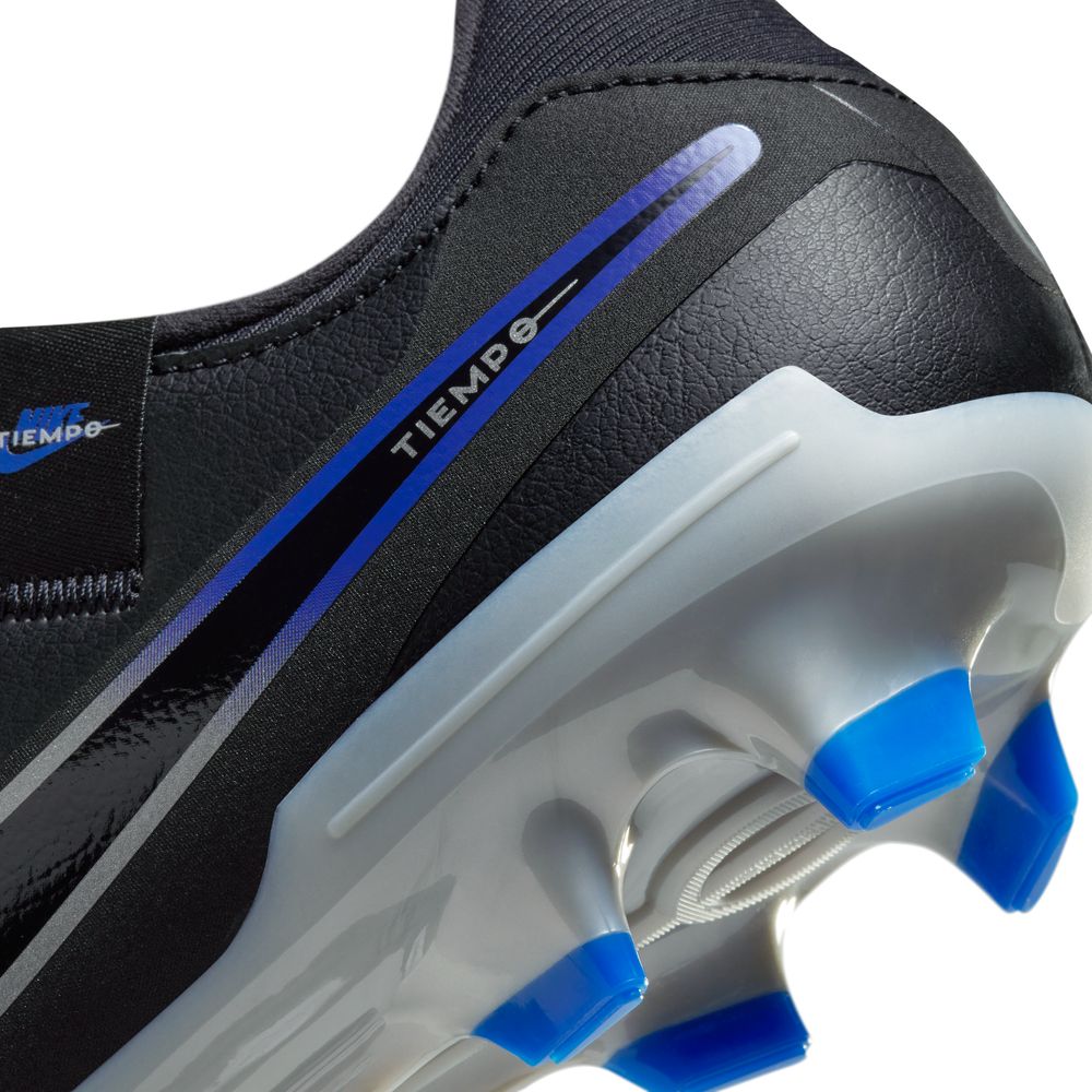 Nike Legend 10 Academy FG Football Boots - Black/Chrome/Hyper Royal