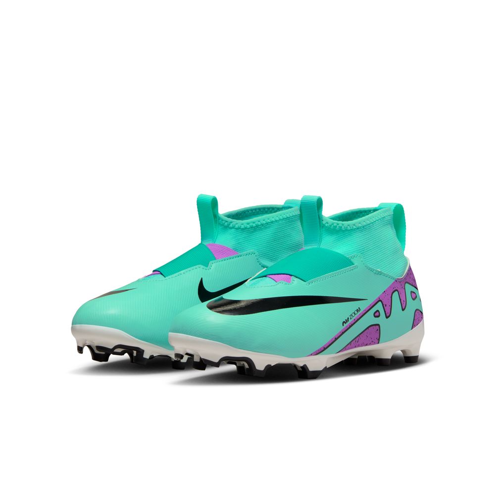 Nike Mercurial Superfly 9 Academy FG/MG Junior Football Boots Hyper Turquoise Black Fuschia Dream