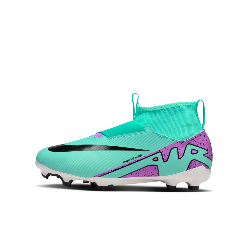 Nike Mercurial Superfly 9 Academy FG/MG Junior Football Boots Hyper Turquoise Black Fuschia Dream