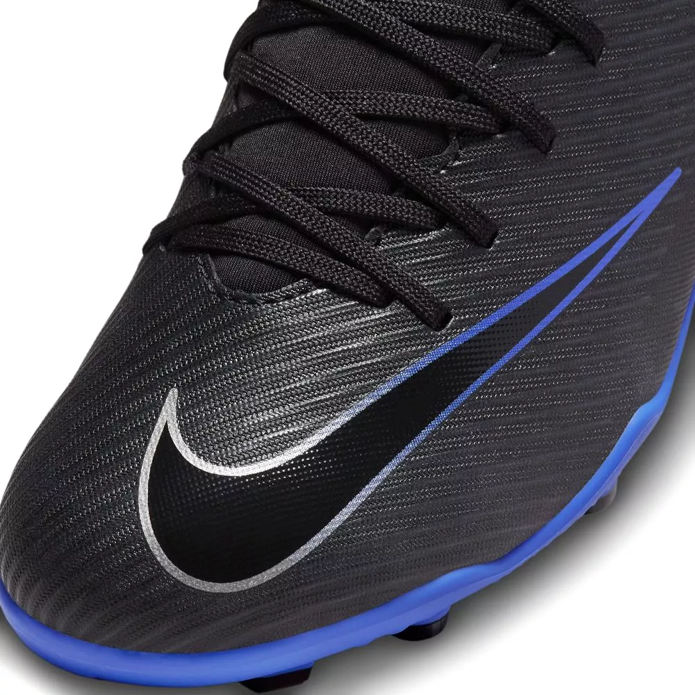 Nike Mercurial Superfly 9 Club FG Junior Soccer Cleats (Black/Chrome/Hyper Royal)