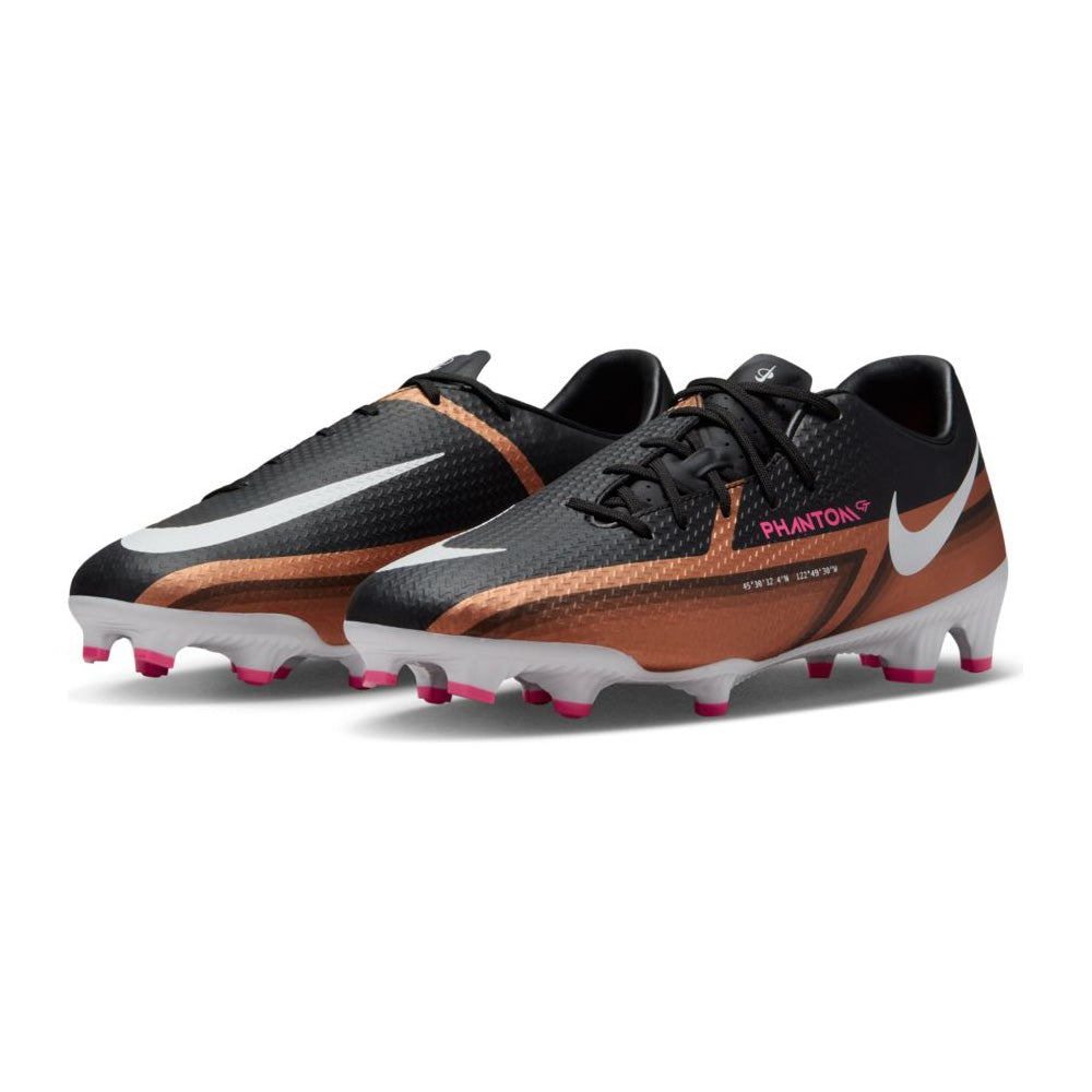 Nike Phantom GT2 Academy FG/MG Soccer Cleats (Metallic Copper/White/Black)