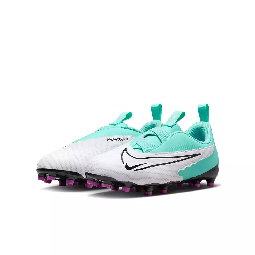 Nike Phantom GX Academy FG MG Jr Football Boots Hyper Turquoise Black Fuchsia Dream.