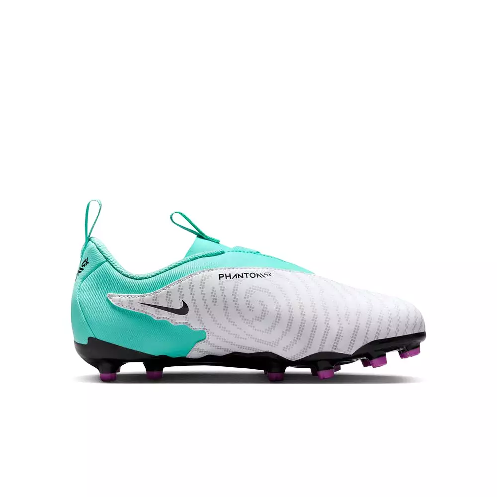 Nike Phantom GX Academy FG MG Jr Football Boots Hyper Turquoise Black Fuchsia Dream.