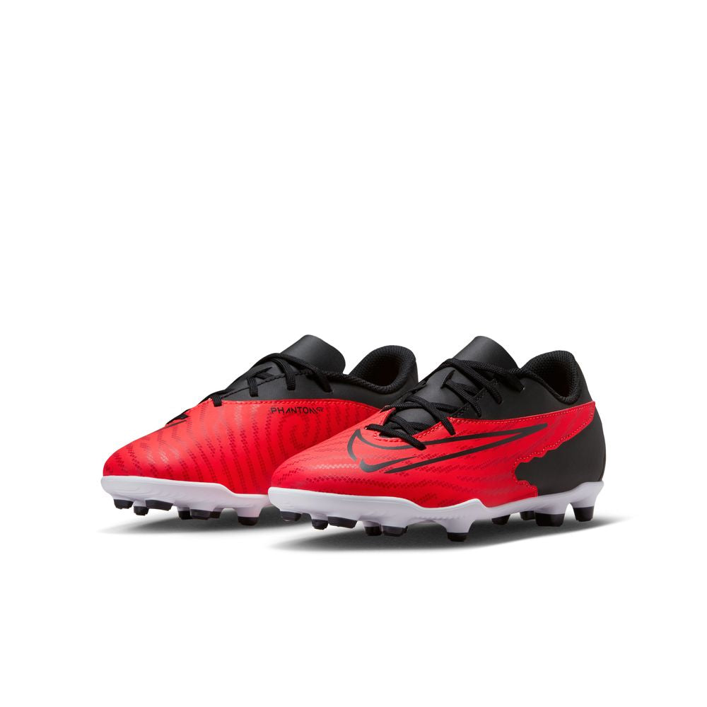 Nike Phantom GX Club FG Junior Football Boots - Bright Crimson/Black/White