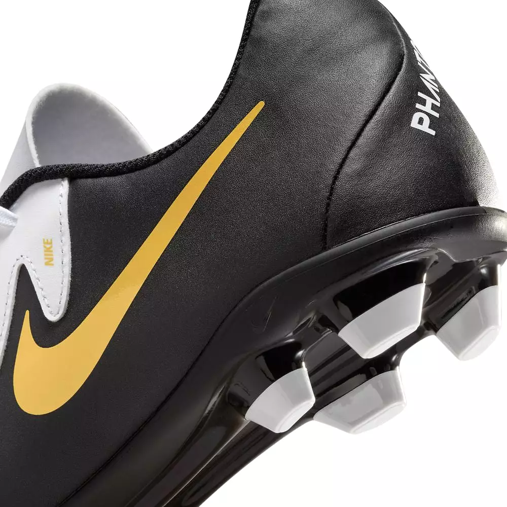 Nike Phantom GX II Club FG/MG Football Boots - White/Black/Metallic Gold