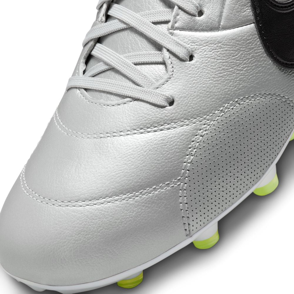 Nike Premier 3 FG Football Boots - Metallic Silver/Black/Volt