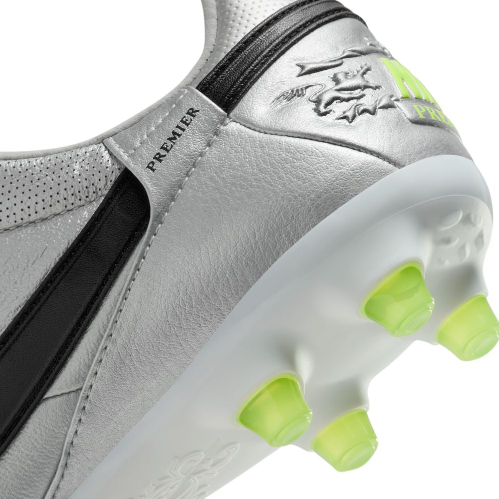 Nike Premier 3 FG Football Boots - Metallic Silver/Black/Volt