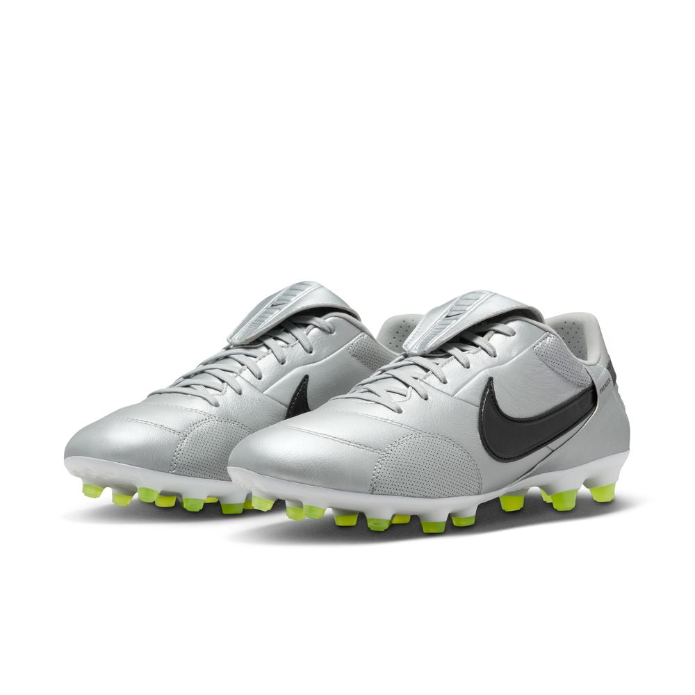 Nike Premier 3 FG Football Boots - Metallic Silver/Black/Volt