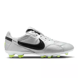 Nike Premier 3 FG Football Boots - Metallic Silver/Black/Volt