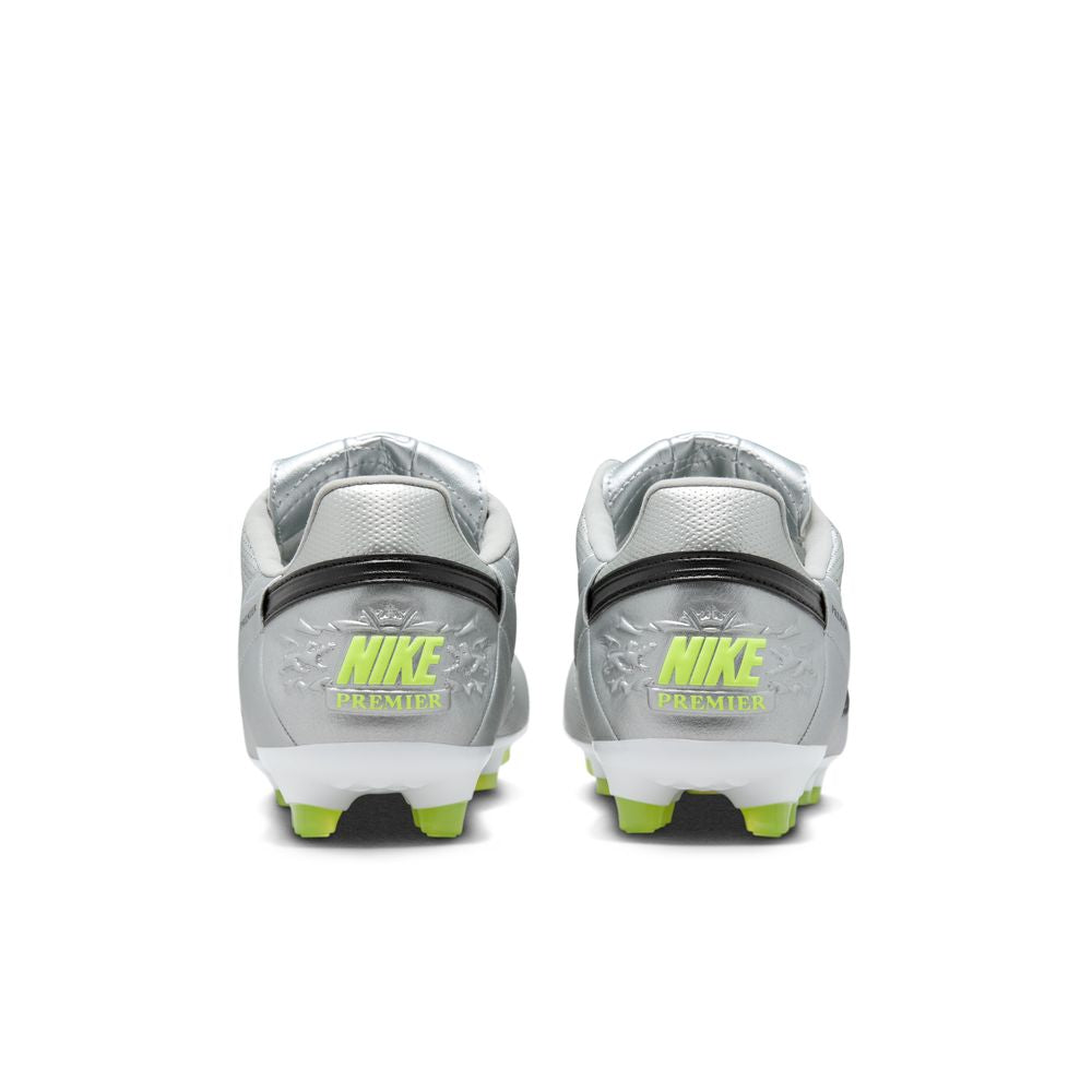 Nike Premier 3 FG Football Boots - Metallic Silver/Black/Volt