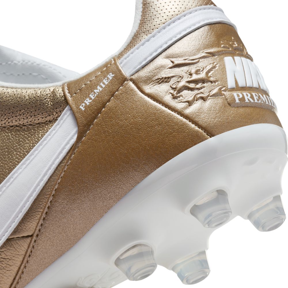 Nike Premier III FG Football Boots Metallic Gold White