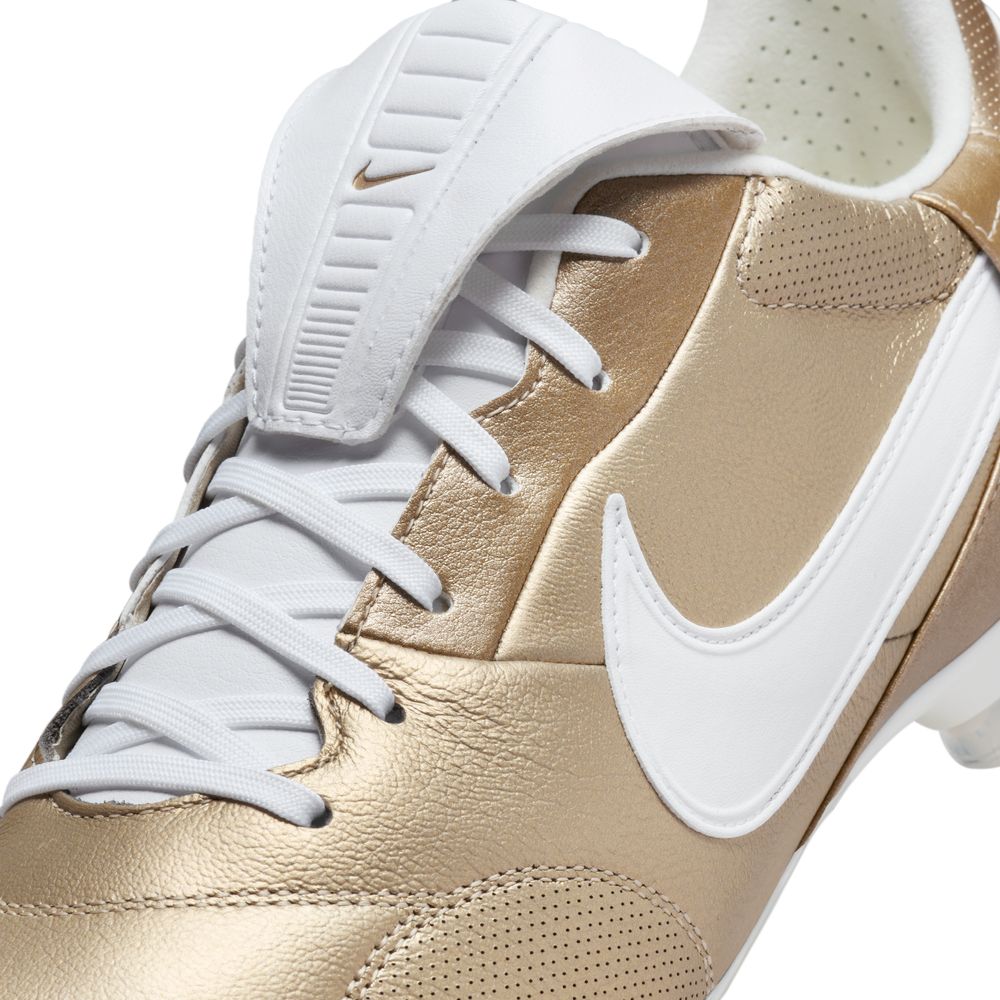 Nike Premier III FG Football Boots Metallic Gold White