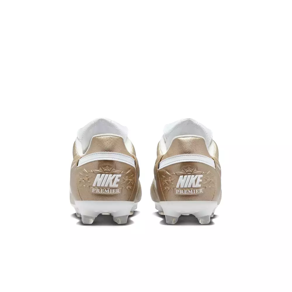 Nike Premier III FG Football Boots Metallic Gold White