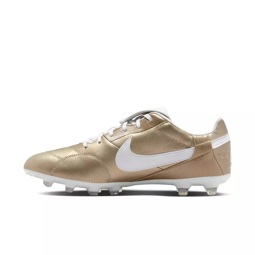 Nike Premier III FG Football Boots Metallic Gold White