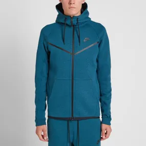 Nike Tech Fleece Windrunner - Midnight Turquoise & Black.