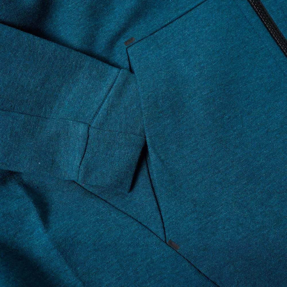 Nike Tech Fleece Windrunner - Midnight Turquoise & Black.