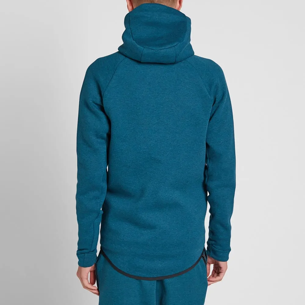 Nike Tech Fleece Windrunner - Midnight Turquoise & Black.