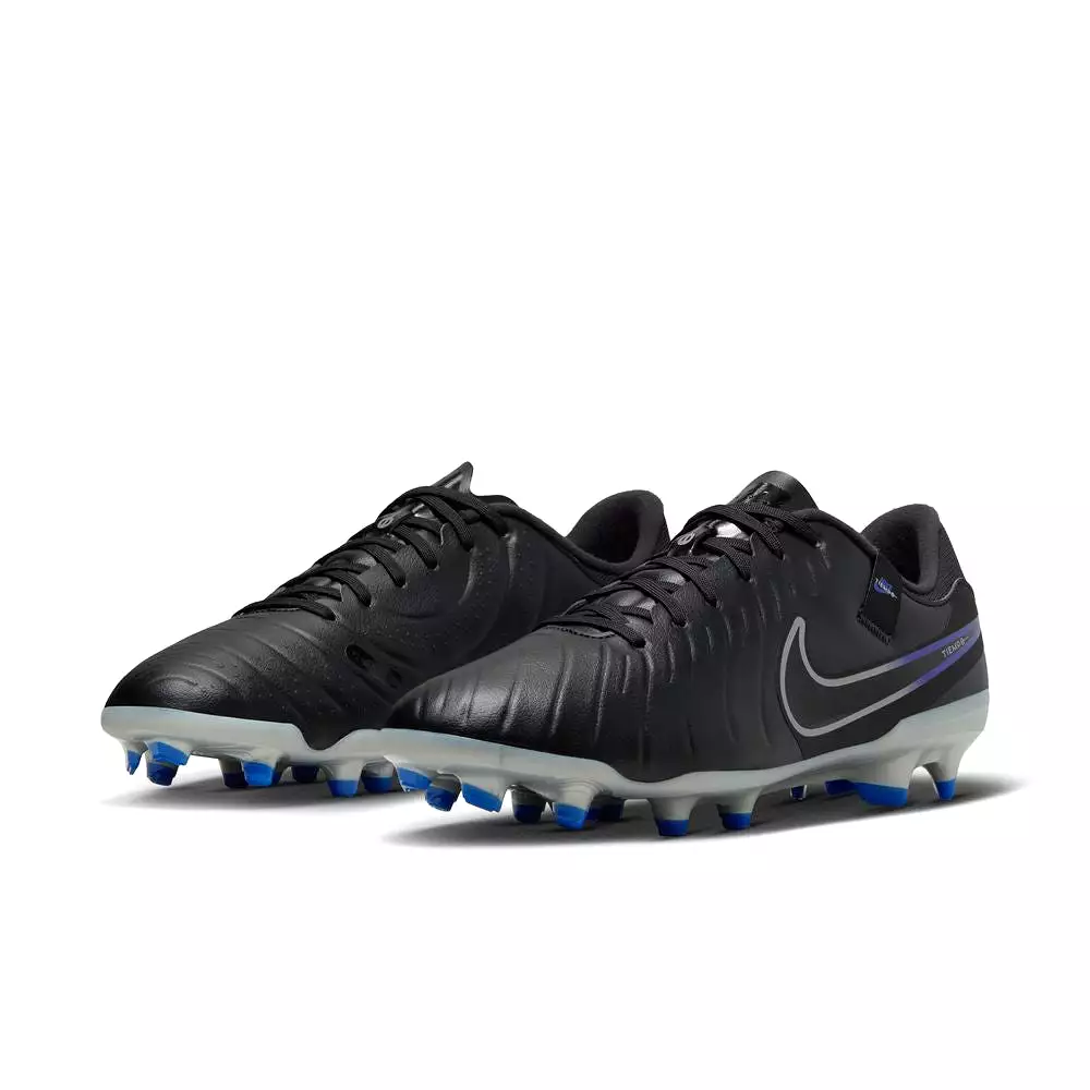 Nike Tiempo Legend 10 Academy FG Soccer Cleats Black Chrome Hyper Royal