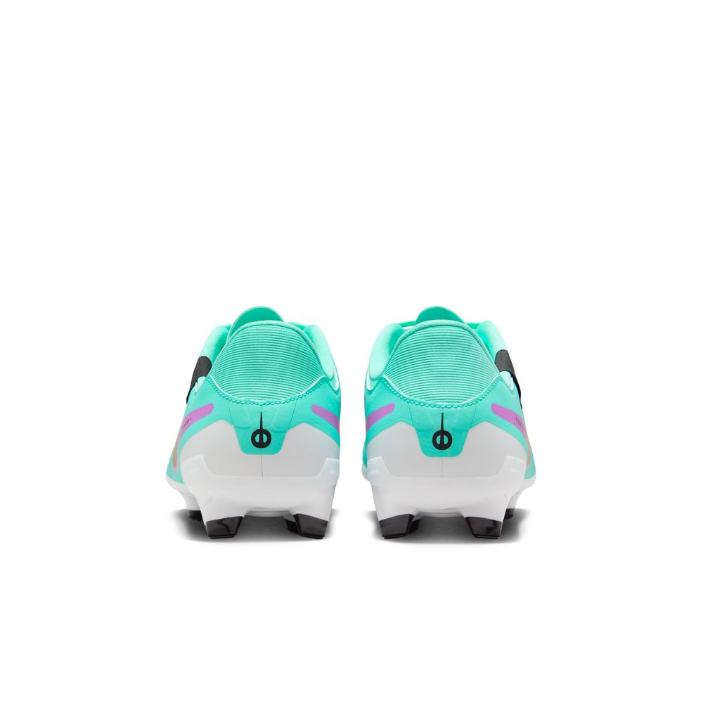 Nike Tiempo Legend 10 Academy FG/MG Soccer Cleats in Hyper Turquoise, Fuschia Dream, and Black.