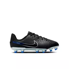 Nike Tiempo Legend 10 Academy Junior FG/MG Football Boots - Black/Chrome/Hyper Royal