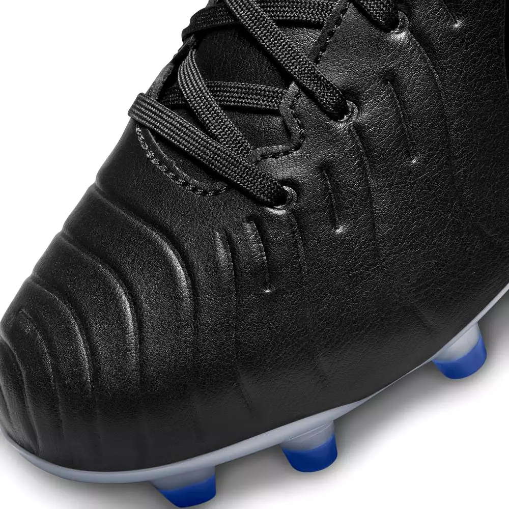 Nike Tiempo Legend 10 Club Junior Football Boots - Black/Chrome/Hyper Royal