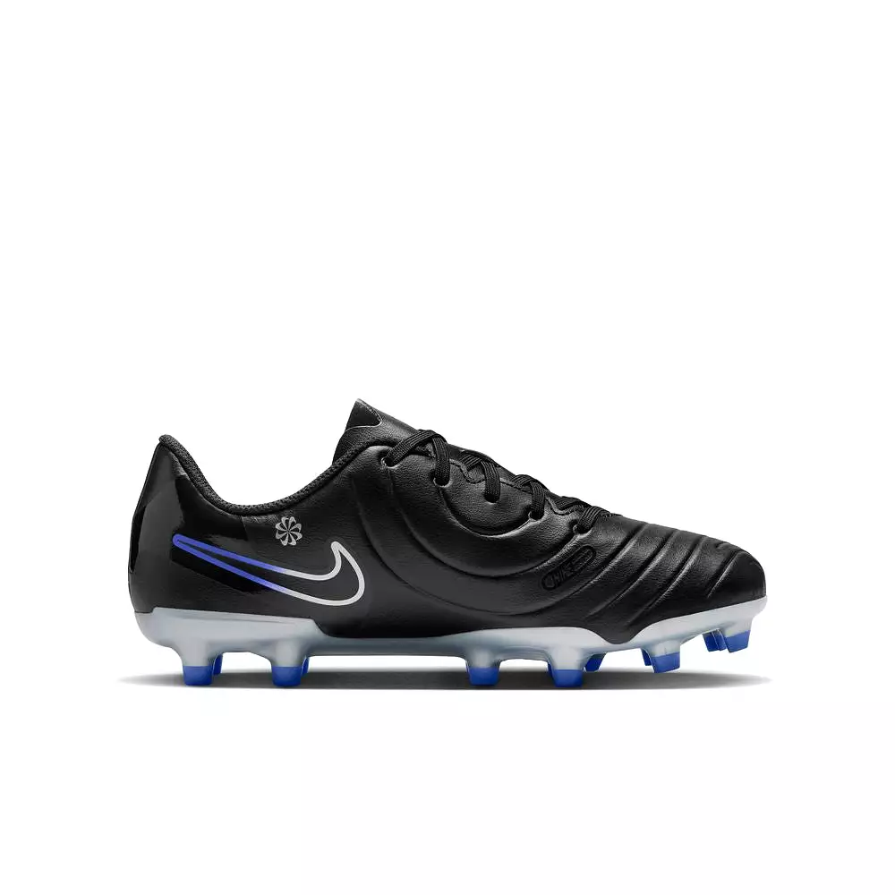 Nike Tiempo Legend 10 Club Junior Football Boots - Black/Chrome/Hyper Royal