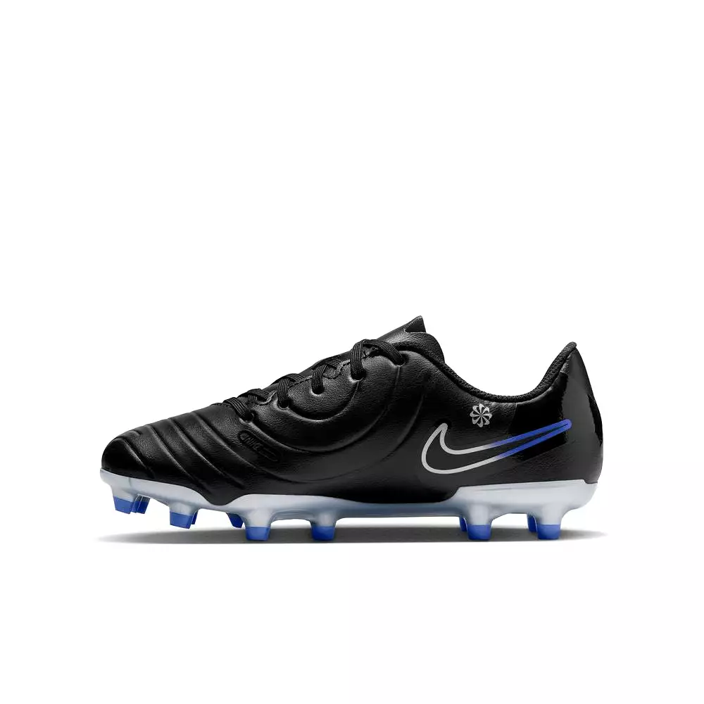 Nike Tiempo Legend 10 Club Junior Football Boots - Black/Chrome/Hyper Royal