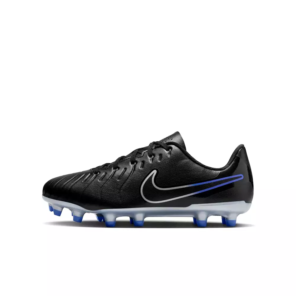 Nike Tiempo Legend 10 Club Junior Football Boots - Black/Chrome/Hyper Royal