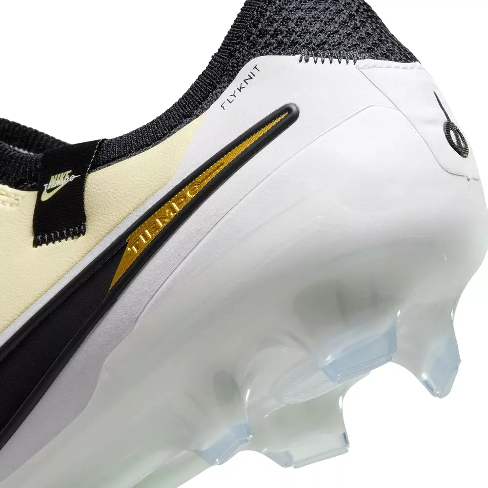 Nike Tiempo Legend 10 Elite FG Lemonade Black Metallic Gold football boots.