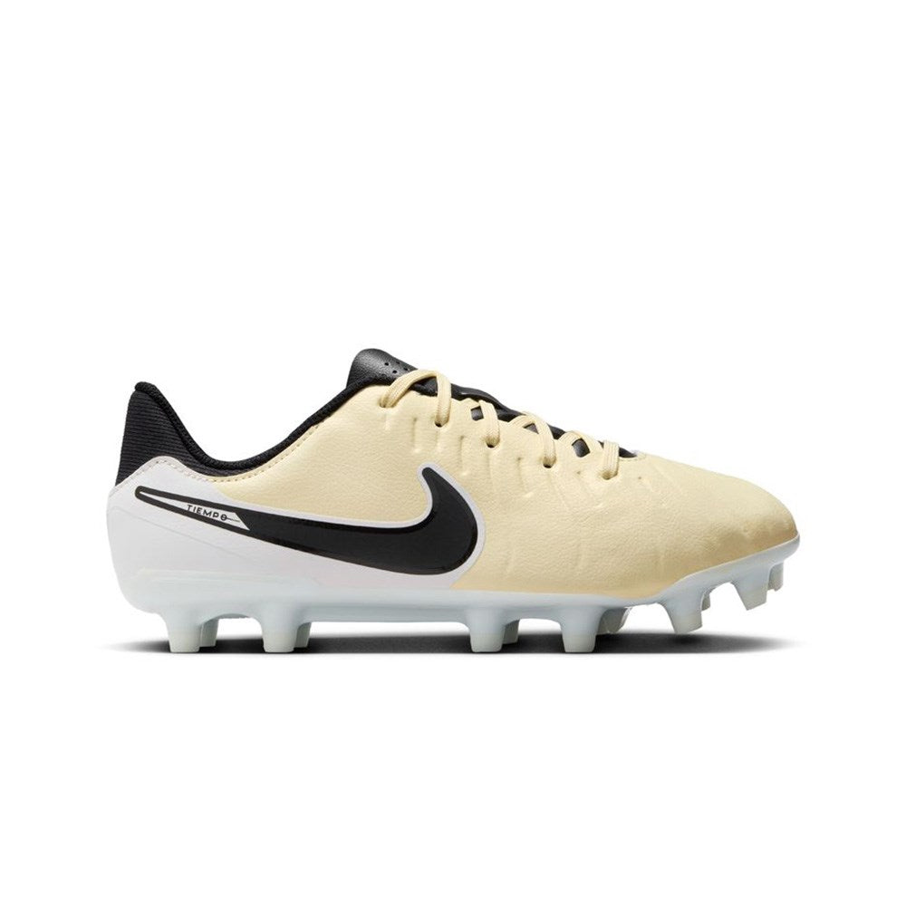 Nike Tiempo Legend Academy 10 FG Junior Football Boots Lemonande Black Metallic Gold