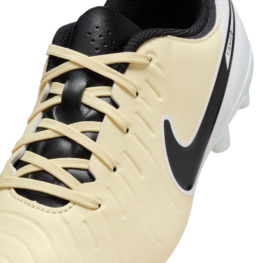 Nike Tiempo Legend Academy 10 FG Junior Football Boots Lemonande Black Metallic Gold