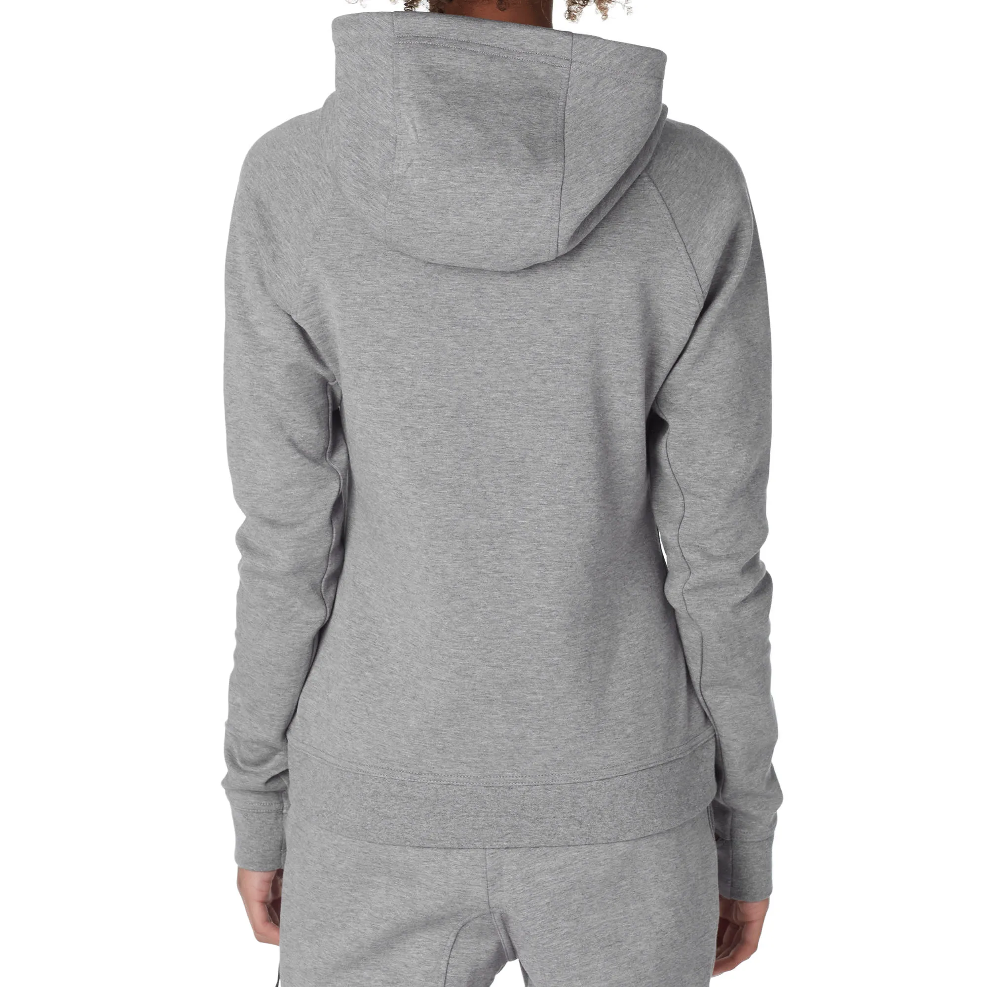 Nike Women's Tech Fleece Hoodie Carbon Heather Black