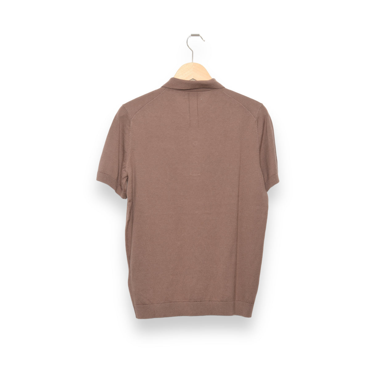 Now, Knitted Silk Polo brown lentil