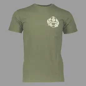 NSC Olive Green Logo Tee